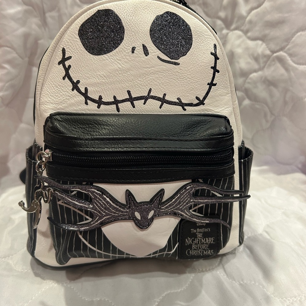 Disney Jack Skellington Black and White Backpack